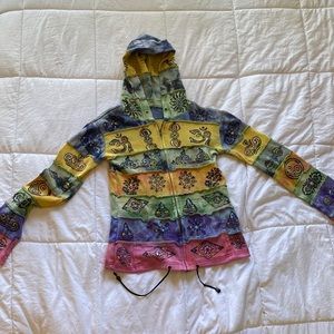 Colorful Zip Up Jacket